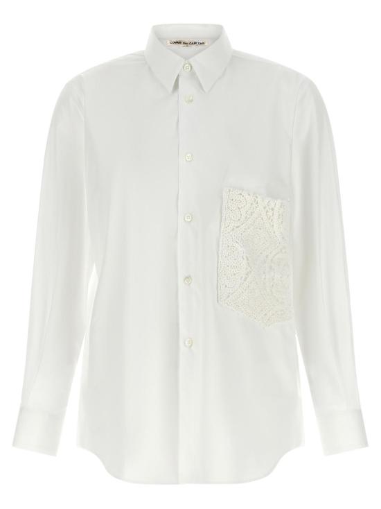  꼼데가르송 블라우스 Comme Des Garçons 코튼  화이트