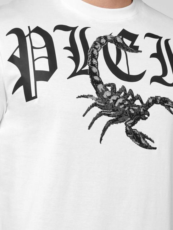 25FW 필립 플레인 반팔 티셔츠 FABCMTK5652PJY002N 01 White - PHILIPP PLEIN