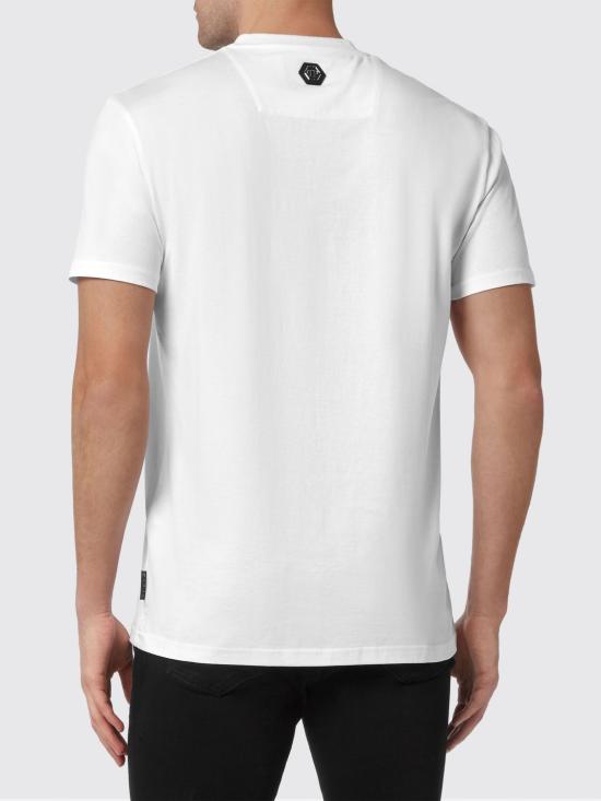 25FW 필립 플레인 반팔 티셔츠 FABCMTK5652PJY002N 01 White - PHILIPP PLEIN
