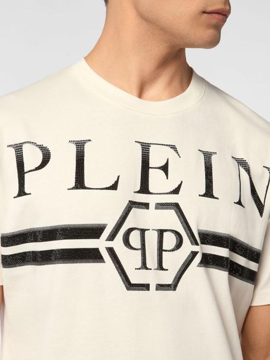 26SS 필립 플레인 반팔 티셔츠 FAECMTK8457PJY002N 01OF White - PHILIPP PLEIN