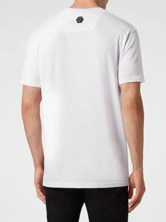 25FW 필립 플레인 반팔 티셔츠 SADCMTK6859PJY002N 01 White - PHILIPP PLEIN