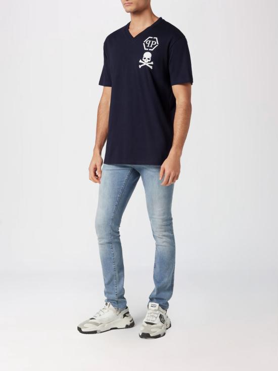 26SS 필립 플레인 반팔 티셔츠 LADCMTK8569PJY002N 24 Blue - PHILIPP PLEIN
