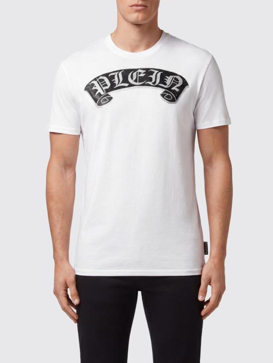 25FW 필립 플레인 반팔 티셔츠 PABCUTK0131PJO002N 01 White