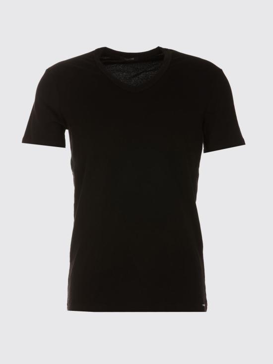 26FW 톰포드 V넥 반팔 티셔츠 T4M091040 002 Black - TOMFORD