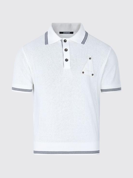 26SS 자크뮈스 폴로 티셔츠 26EPOM00618AK00318 100 White - JACQUEMUS