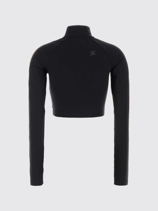 26SS 버버리 체크 커시브 로고 코튼 티셔츠 8119086 Black - BURBERRY
