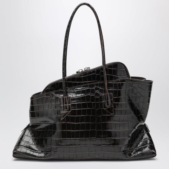 26FW 디 아티코 라 파세지아타 미디엄 탑 핸들 백 250WAH00054LBT021PR Brown - THE ATTICO