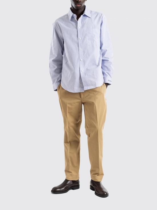 26SS 버버리 레귤러핏 스트라이프 코튼 포플린 셔츠 8121993 White - BURBERRY