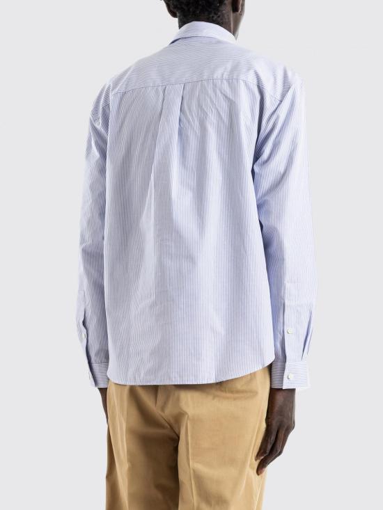 26SS 버버리 레귤러핏 스트라이프 코튼 포플린 셔츠 8121993 White - BURBERRY
