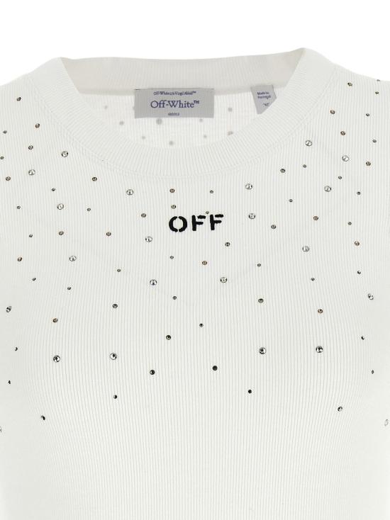  오프화이트 민소매 티셔츠 비스코스  화이트 - OFF WHITE