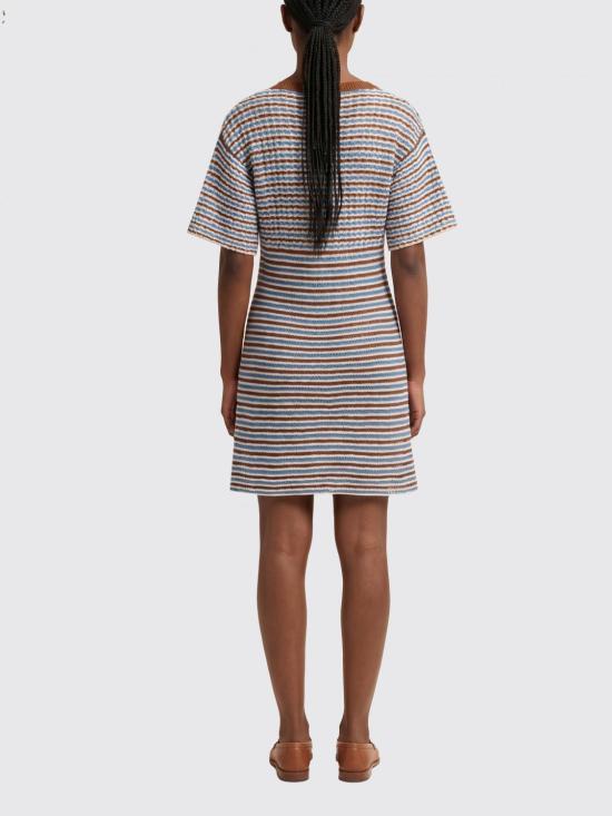 26SS 마르니 미디 원피스 ABMD0288EQUFCB35 CRM30 Brown - MARNI