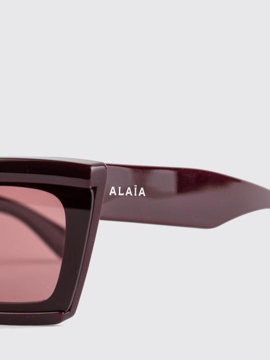 26SS 알라이아 선글라스 AA0104S SS26F169 Burgundy - ALAIA