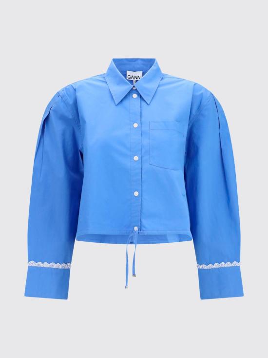26FW 가니 셔츠 A1140008 591 Marine - GANNI