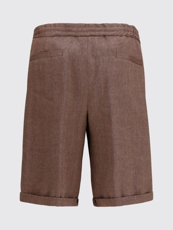 26SS 브루넬로 쿠치넬리 숏팬츠 MZ408U0020 C009 Hazel - BRUNELLO CUCINELLI