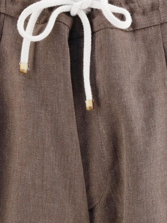 26SS 브루넬로 쿠치넬리 숏팬츠 MZ408U0020 C009 Hazel - BRUNELLO CUCINELLI