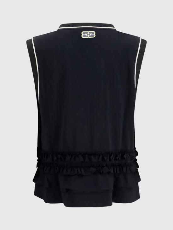 26FW 가니 민소매 티셔츠 A1050225 099 Black - GANNI