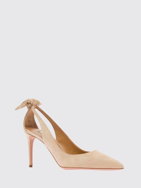 26FW 아쿠아주라 힐/펌프스 DENMIDP0SUE ECA Beige - AQUAZZURA