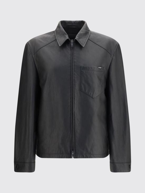 26FW 프라다 가죽 자켓 UPW615SOOO19WC F0002 Black