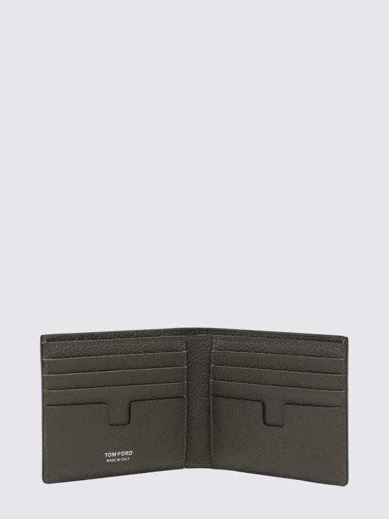 26FW 톰포드 그레인 가죽 클래식 바이폴드 지갑 Y0228LCL158S TBG Grey - TOMFORD