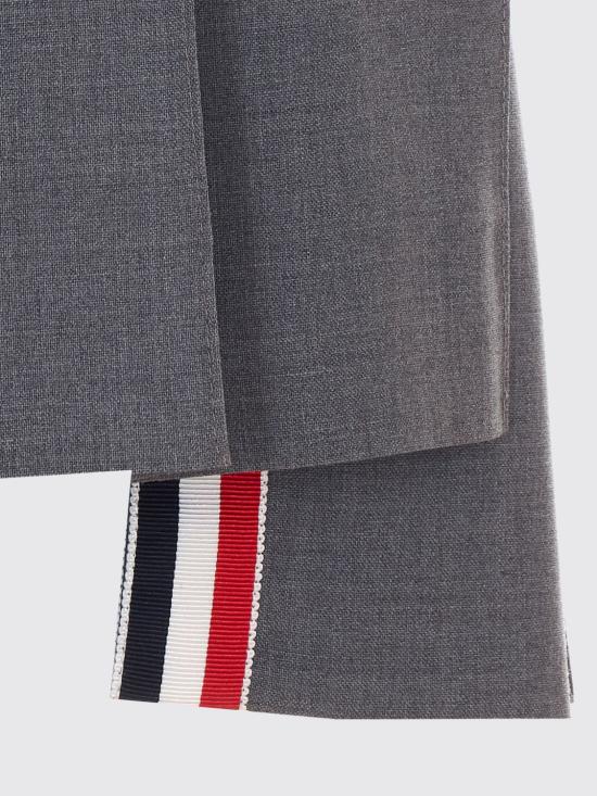 26FW 톰브라운 플레인 위브 미니 플리츠 4바 스커트 FGC402V06146 035 Grey - THOM BROWNE