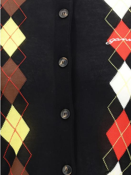 26FW 가니 가디건 A1160009 099 Black - GANNI