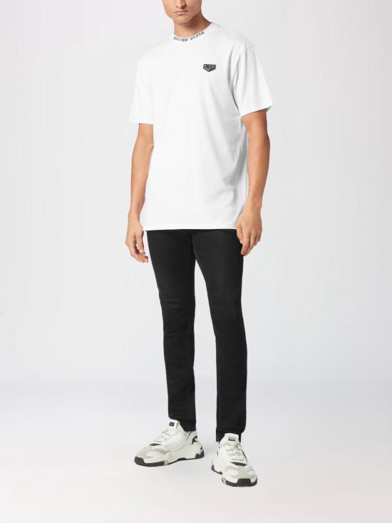 26SS 필립 플레인 반팔 티셔츠 UADCMTK7965PJY002N 01 White - PHILIPP PLEIN
