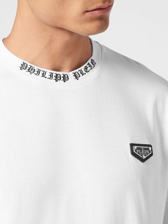 26SS 필립 플레인 반팔 티셔츠 UADCMTK7965PJY002N 01 White - PHILIPP PLEIN