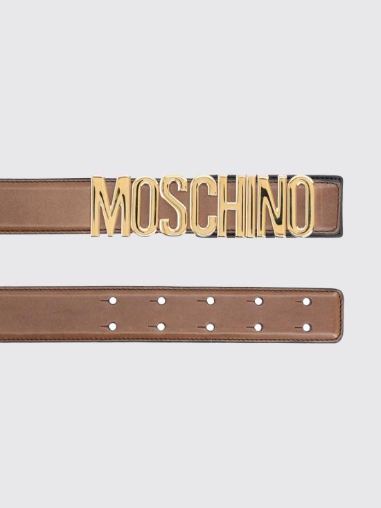 26SS 모스키노 레귤러 벨트 MC6000PP1OOD9 30A Brown - MOSCHINO