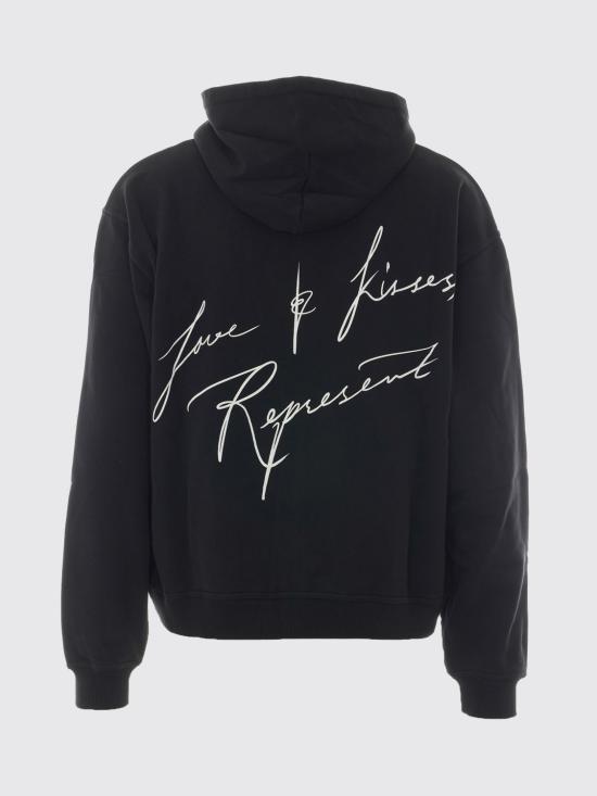 26FW 리프레젠트 후드 티셔츠 MLM101150 01 Black - REPRESENT