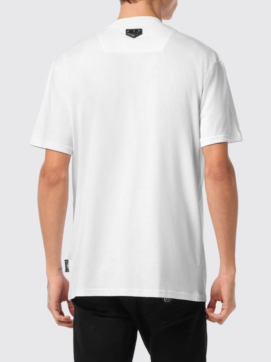 26SS 필립 플레인 반팔 티셔츠 UAECMTK8794PJY002N 01 White - PHILIPP PLEIN