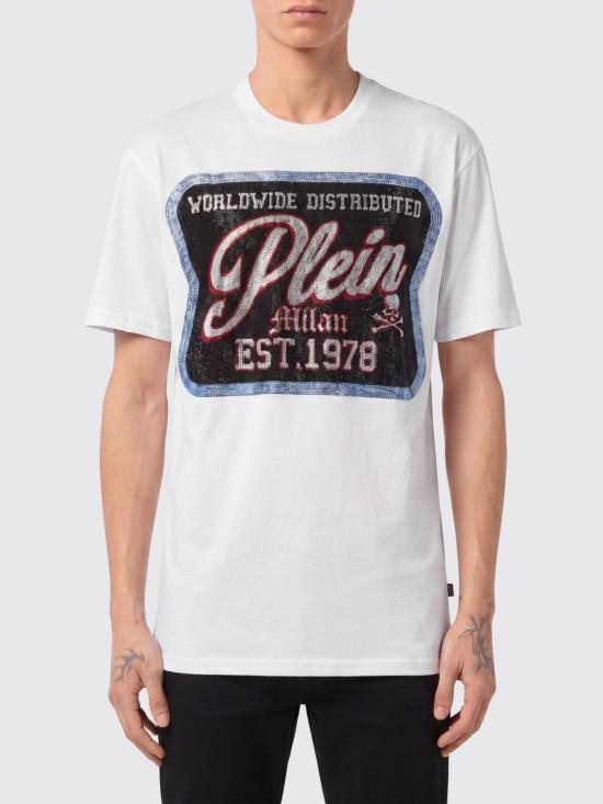 26SS 필립 플레인 반팔 티셔츠 UAECMTK8794PJY002N 01 White