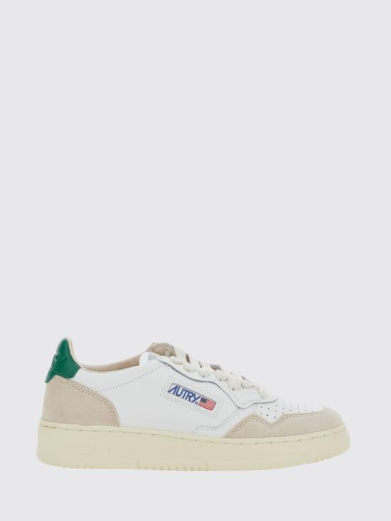 26FW 오트리 메달리스트 로우 레더 스니커즈 AULW LS23 Green