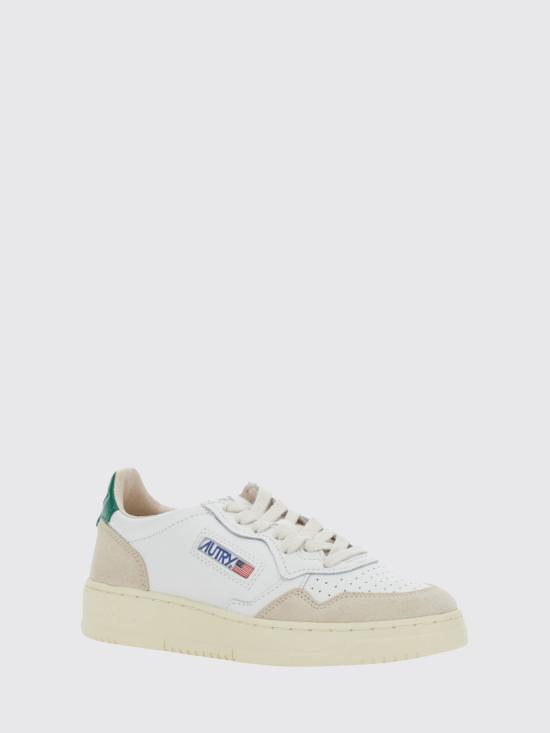 26FW 오트리 메달리스트 로우 레더 스니커즈 AULW LS23 Green - AUTRY