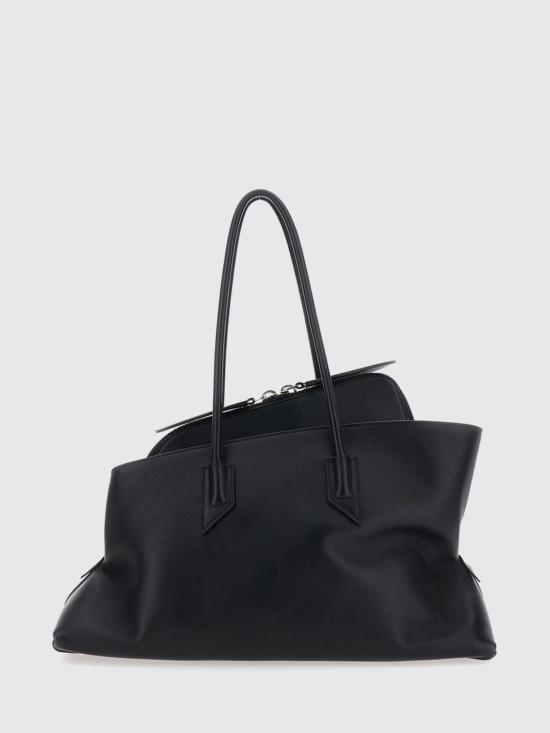 26FW 디 아티코 라 파세지아타 미디엄 탑 핸들 백 250WAH00054LBT019AA 100 Black - THE ATTICO