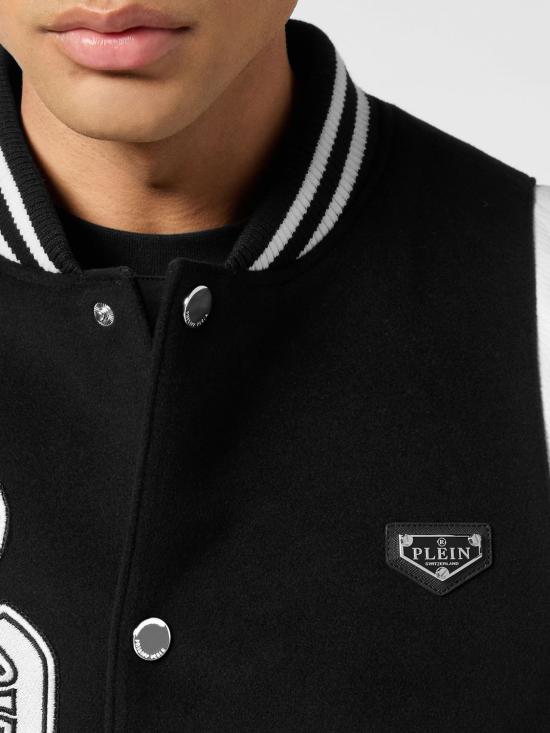 26SS 필립 플레인 봄버 자켓 UAECMRB2973PLE131N 02 Black - PHILIPP PLEIN
