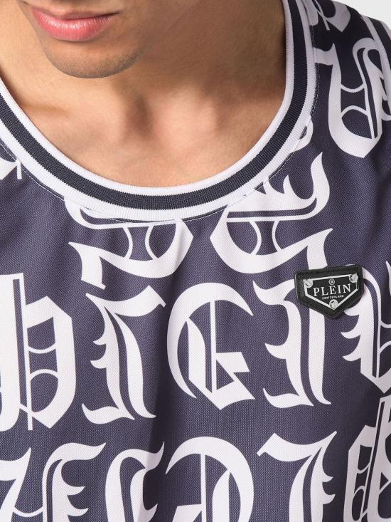26SS 필립 플레인 반팔 티셔츠 UADCMTK7984PTE003N 24 Blue - PHILIPP PLEIN