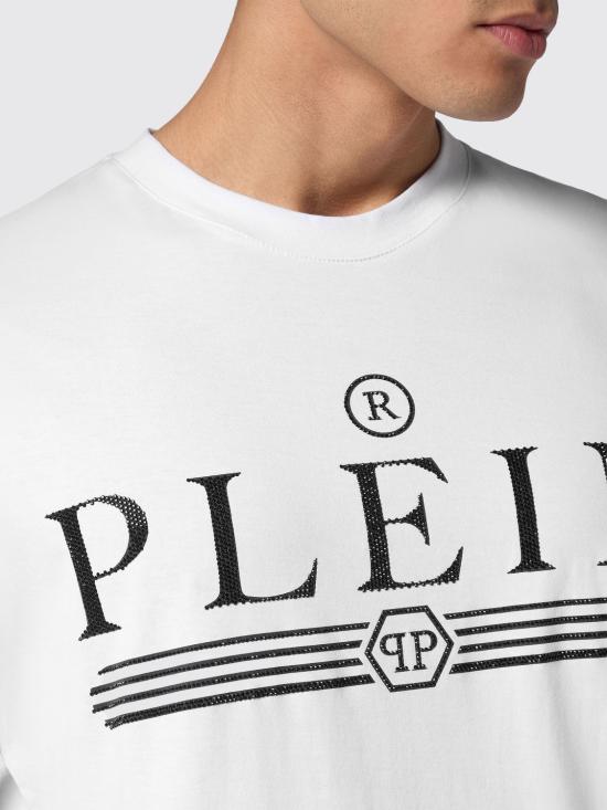 25FW 필립 플레인 반팔 티셔츠 FADCMTK7444PJY002N 01 White - PHILIPP PLEIN