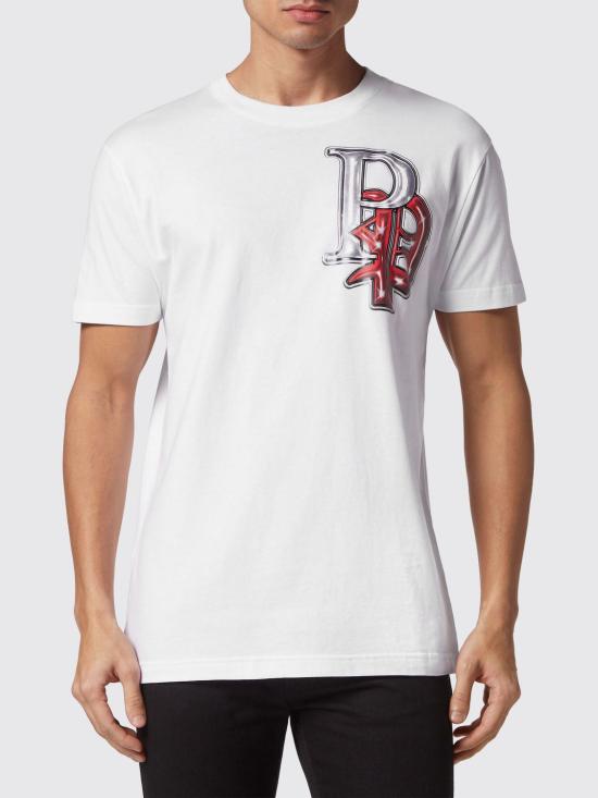25FW 필립 플레인 반팔 티셔츠 PADCMTK6777PJY002N 01 White