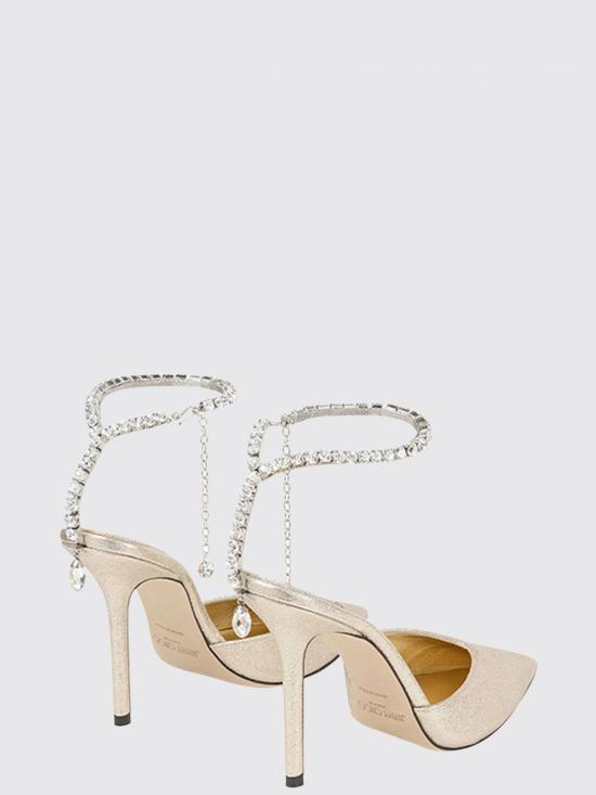 26FW 지미추 힐/펌프스 SAEDA100DQM PLATINUM CRYSTAL - JIMMY CHOO