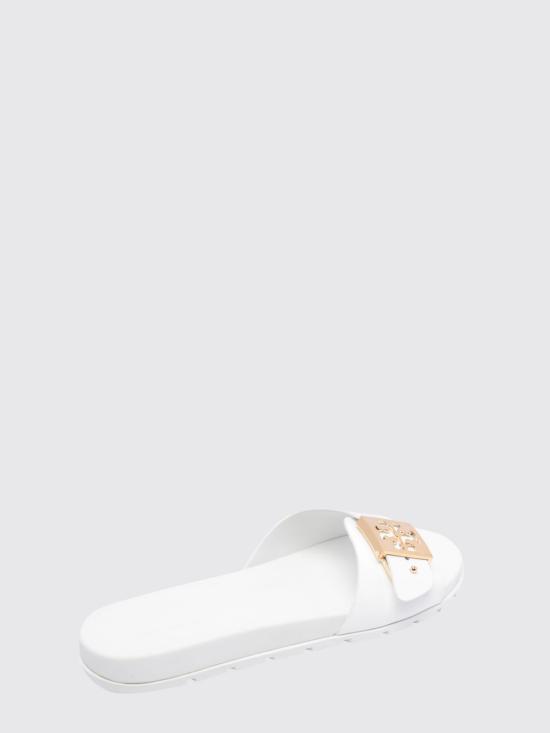 26FW 토리버치 버클 슬라이드 157872 100 White - TORY BURCH