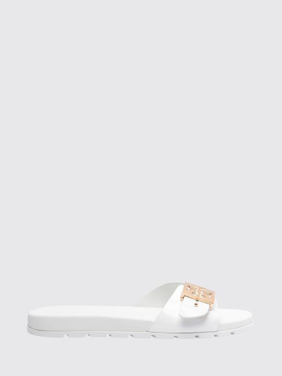 26FW 토리버치 버클 슬라이드 157872 100 White