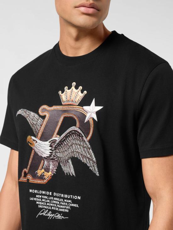 26SS 필립 플레인 반팔 티셔츠 AAECMTK8654PJY002N 02 Black - PHILIPP PLEIN