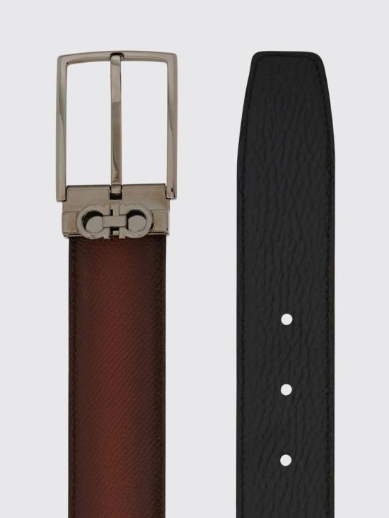 26SS 살바토레 페라가모 리버시블 어드저스터블 간치니 벨트 67A037 790182 081 Brown - SALVATORE FERRAGAMO