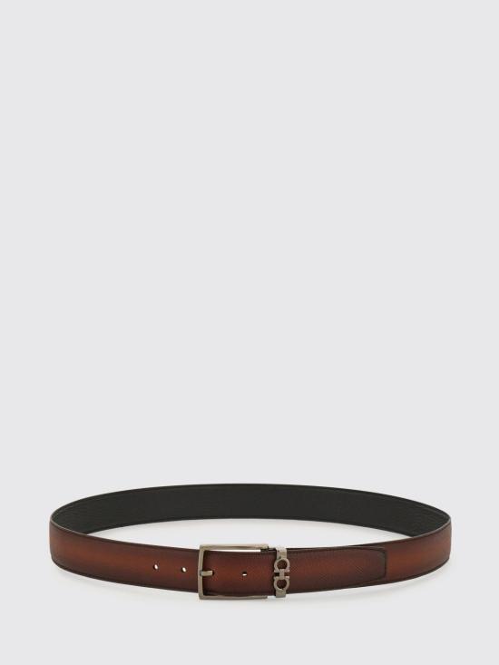 26SS 살바토레 페라가모 리버시블 어드저스터블 간치니 벨트 67A037 790182 081 Brown