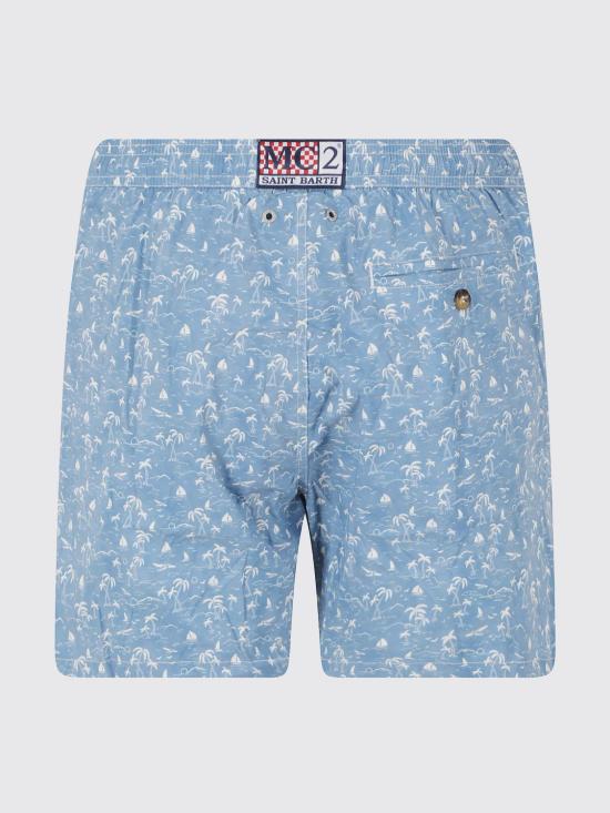 26SS 세인트바쓰 스윔팬츠 LIG0003 00987L Gnawed Blue - MC2 SAINT BARTH