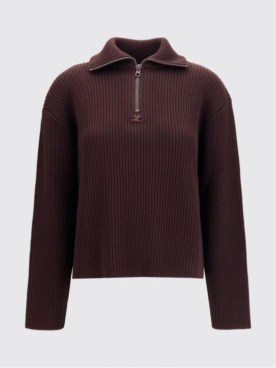 26FW 쿠레쥬 스웨터 326MPU278FI0085 4090 Red - COURREGES