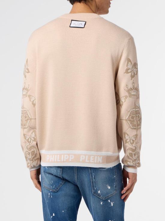 26SS 필립 플레인 스웨터 SAFCMKO1572PTE178N 06 Beige - PHILIPP PLEIN