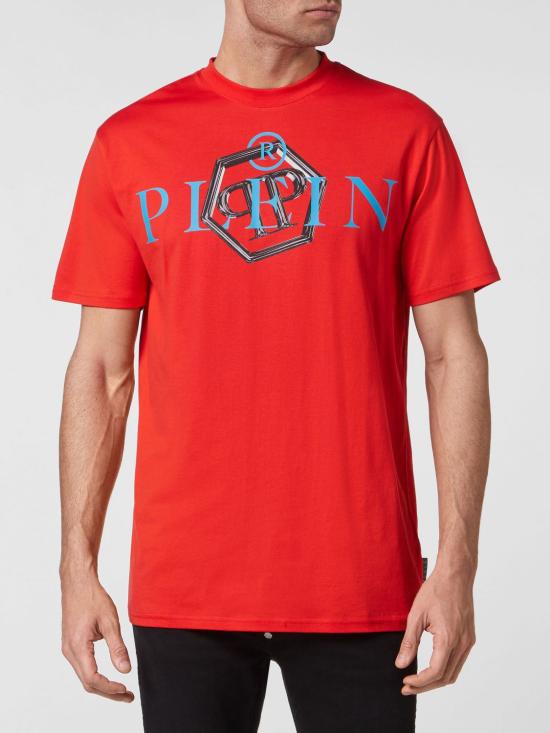 25FW 필립 플레인 반팔 티셔츠 FABCMTK5636PJY002N 13 Red - PHILIPP PLEIN