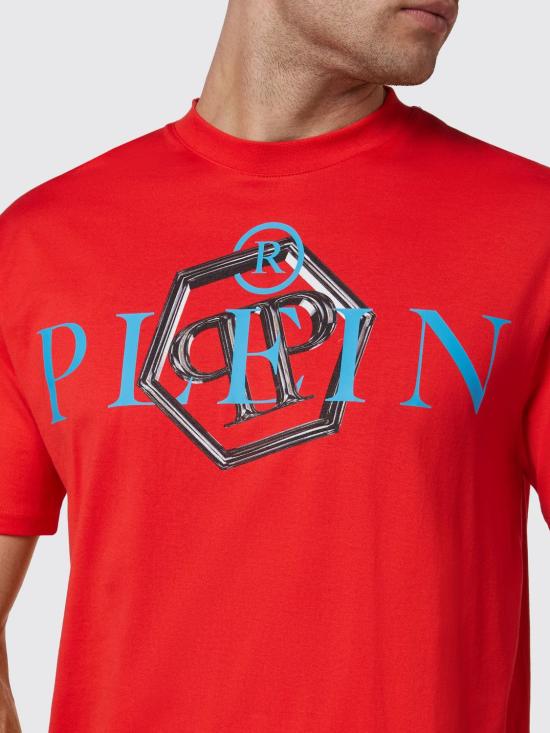 25FW 필립 플레인 반팔 티셔츠 FABCMTK5636PJY002N 13 Red - PHILIPP PLEIN