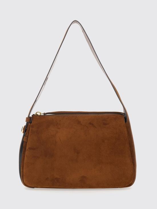 26FW 토리버치 로미 스웨이드 숄더백 177365 200 Camel - TORY BURCH